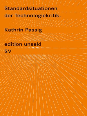 cover image of Standardsituationen der Technologiekritik